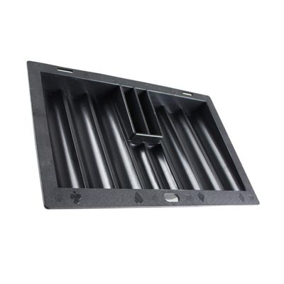 WESIEVYA Plastic Poker Chip Tray Poker Chip Tabletop Tray Plate Accessories Table Holder Storage