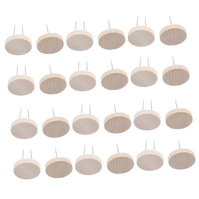 NAMOARLY 24pcs Wooden Doll Stand Dual Steel Needles for Crochet and Felt Animal Display Secure Support Frame for Knitted Dolls Figures Versatile Base for Photography and Organization