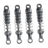 Colaxi 4 Pieces Metal RC Car Shock Absorbers,Spare Parts,Upgrades Parts Dampers Metal Spring for 1/12 Scale MN78 Model Trucks RC Car, black view 1