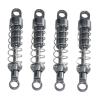 Colaxi 4 Pieces Metal RC Car Shock Absorbers,Spare Parts,Upgrades Parts Dampers Metal Spring for 1/12 Scale MN78 Model Trucks RC Car, black view 2