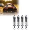 Colaxi 4 Pieces Metal RC Car Shock Absorbers,Spare Parts,Upgrades Parts Dampers Metal Spring for 1/12 Scale MN78 Model Trucks RC Car, black view 3