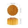 Yardwe Realistic Fake Mooncake Pu Material Elastic Moon Cake Mold with Aromatic Scent Chinese Food Decoration for Home and Holiday Display view 3