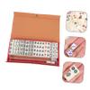 BCOATH Mini Mahjong Set Travel Portable Chinese Tiles Game Dice Mahjong Tile Game for Home Travel view 2