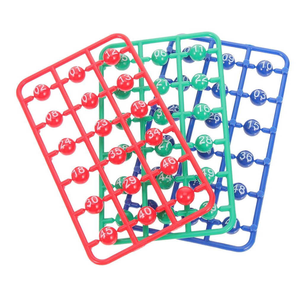 BRIGHTFUFU Balls Bingo Party Decorations 49pcs Raffle Balls Bright Design for Holiday Games