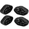 Rubber Crawler Tyre, Performance-Enhanced Impact Resistance for WPL 1/16 Truck, RC Tyre Set of 4 for Model Car Enthusiasts and Hobbyists view 2