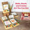 Baketivity Masterpiece Cookies Kids Baking Kit - Cooking Kit for Kids with Premeasured Ingredients, Step by Step Instructions, Paint Brushes, Art Lessons - Baking Set for Girls, Boys Ages 6-12 view 2