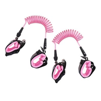 Children's Anti Lost Wristband with Lock Rotating Head 2Pcs Pink