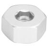 Alomejor Upgrade Your WPL D12 1/10 RC Trucks with 12mm Hex Adapter Set, Wheel Hub Hex Combiner Kit with Screws, Enhance Vehicle Stability, Suitable for RC Car Enthusiasts (Blue B) (Silver S) view 2