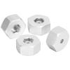 Alomejor Upgrade Your WPL D12 1/10 RC Trucks with 12mm Hex Adapter Set, Wheel Hub Hex Combiner Kit with Screws, Enhance Vehicle Stability, Suitable for RC Car Enthusiasts (Blue B) (Silver S) view 4