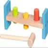 goki 58319 Wooden Hammer Bench with 3 Blocks and Hammer - Motor Skills Toy for Children from 2 Years view 1