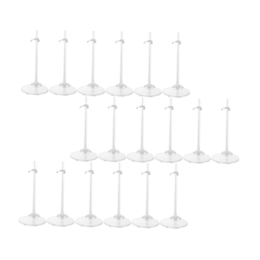 Toddmomy 18pcs Doll Support Stands Sturdy Display Racks for Dolls for Collectors and Boys and Girls Storage to Protect and Showcase