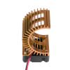 Motor Heat Sink with Cooling Fan for 1/10 Electric RC Car 540/550 Motor, Superior Heat Dissipation, Compatible with AXIAL SCX10/ CC01 (Purple) (Black) (Blue) (Gold view 1