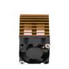 Motor Heat Sink with Cooling Fan for 1/10 Electric RC Car 540/550 Motor, Superior Heat Dissipation, Compatible with AXIAL SCX10/ CC01 (Purple) (Black) (Blue) (Gold view 3