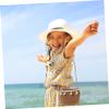 LIOOBO Boys and Girls Straw Bag Beach Party Bag Woven Summer Handbag Boho Purse for Boy Girl view 4