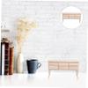 Abaodam Miniature House Desk Mini Furniture Set for Model Miniature Decor Sturdy Wood view 2