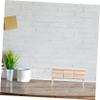 Abaodam Miniature House Desk Mini Furniture Set for Model Miniature Decor Sturdy Wood view 4