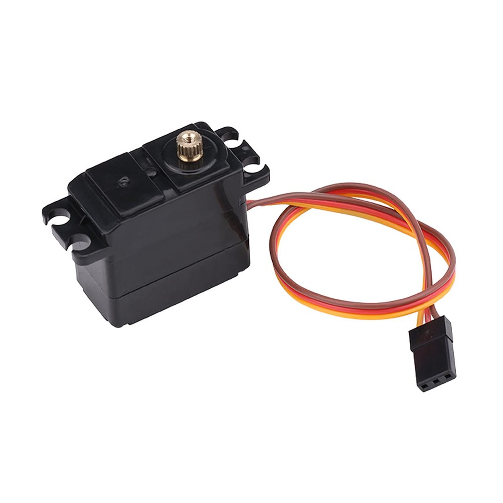 Metal Gear Servo Cover 2.2kg High for 1/16 1/14 1/12 RC Car, Low Energy Consumption, Easy Install and Use