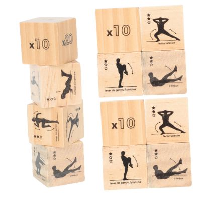 BESPORTBLE 3sets Exercise Dice Fun Workout Dice for Home Parties and Ktv for Fitness Training and Exercise Activities