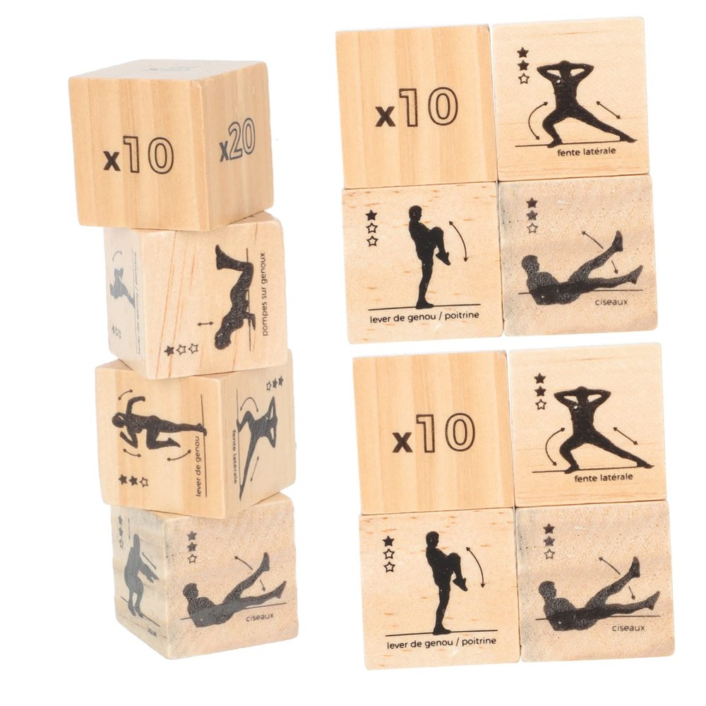 BESPORTBLE 3sets Exercise Dice Fun Workout Dice for Home Parties and Ktv for Fitness Training and Exercise Activities