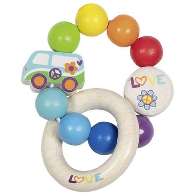 Greifling Elastik Rainbows From: = 9 cm, Holz, per Stck