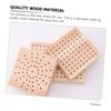 Uonlytech 2pcs Character Doll Stand Wooden Base for Dolls Displaying Round Shape Stand for Collectors view 3