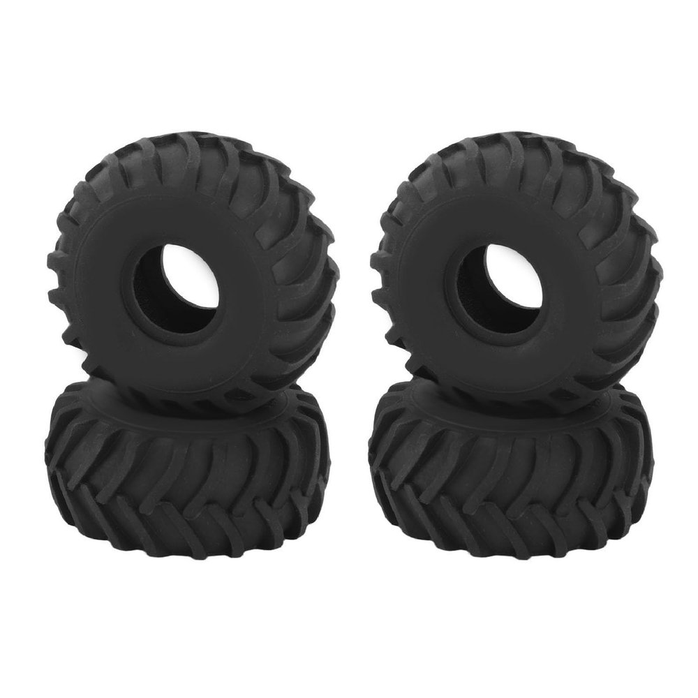 1.0in Wheel Rubber Tires RC Rubber Tires Better Grip Anti Slip Wear Resistant Shock Absorption for AXIAL SCX24 1/24 RC Crawler