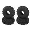 1.0in Wheel Rubber Tires RC Rubber Tires Better Grip Anti Slip Wear Resistant Shock Absorption for AXIAL SCX24 1/24 RC Crawler view 1