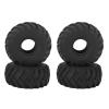 1.0in Wheel Rubber Tires RC Rubber Tires Better Grip Anti Slip Wear Resistant Shock Absorption for AXIAL SCX24 1/24 RC Crawler view 3