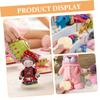 Anneome 4pcs Wooden Needle Stand for Felting Dolls Display Holder Solid Base Short Needle Doll Stand for Crochet Animal Figures and Projects view 3