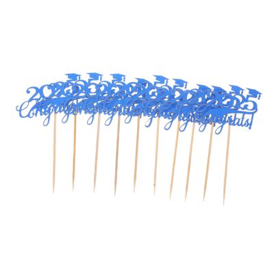Artibetter 10pcs Graduation Cake Insert Unique Design for Celebratory Events Easy Installation Safe Graduation Decorations Cupcake Toppers for Memorable Parties