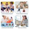 48PCS Valentines Day Gift for Kids Fidget Toys Bulk Transformable Fidget Spinner for Kids and Adults, Stress Relief Sensory Toy Robot Spinner Toy for Valentines Day Gifts Easter Basket Stuffers view 3