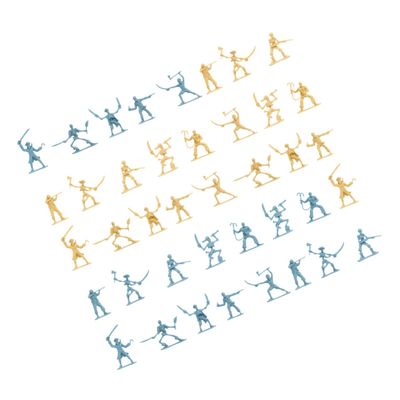 SUPVOX 100pcs Pirate Soldier Mini Action Figures Lightweight Small Soldier Models for Role-Playing Games and Scene Decoration Pirate Decorations for Collectors