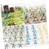 SUPVOX 100pcs Pirate Soldier Mini Action Figures Lightweight Small Soldier Models for Role-Playing Games and Scene Decoration Pirate Decorations for Collectors view 2
