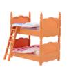 DOITOOL Dollhouse Bunk Beds, Doll House Furniture Dollhouse Decoration Accessories Simulation Doll House Miniature Bunk Bed DIY Dolls Beds view 1