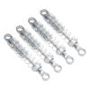 4X Metal Shock Absorbers Dampers Assembled,Upgrades Kit,Spare Parts Metal Spring for 1:12 Scale MN168 MN99S MN78 Vehicles, Silver view 1