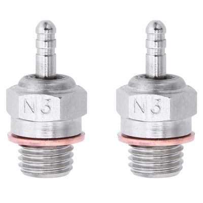 2Piece Glow Plugs Hot Spark Vertex SH Engine Replacement Parts for Nitro Truck Replace OS RC Car HSP 70117 N3