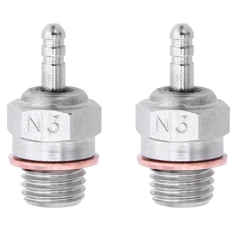 2Piece Glow Plugs Hot Spark Vertex SH Engine Replacement Parts for Nitro Truck Replace OS RC Car HSP 70117 N3