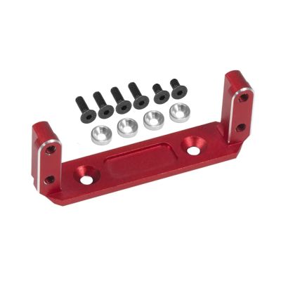 for Capra 1.9UTB for Vanquish F9 for SCX10 III 1/10 CNC Aluminum Servo Mount RC Rigs Crawler Portal Axle SOA 4WD Upgrade Parts Accessories RC Car Parts(Red)