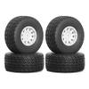 4pcs 65mm Rubber Tire Tyre 12mm Hex ARA550116 for Arrma 1/14 Mojave GROM RC Car Upgrade Parts Accessories(White) view 1