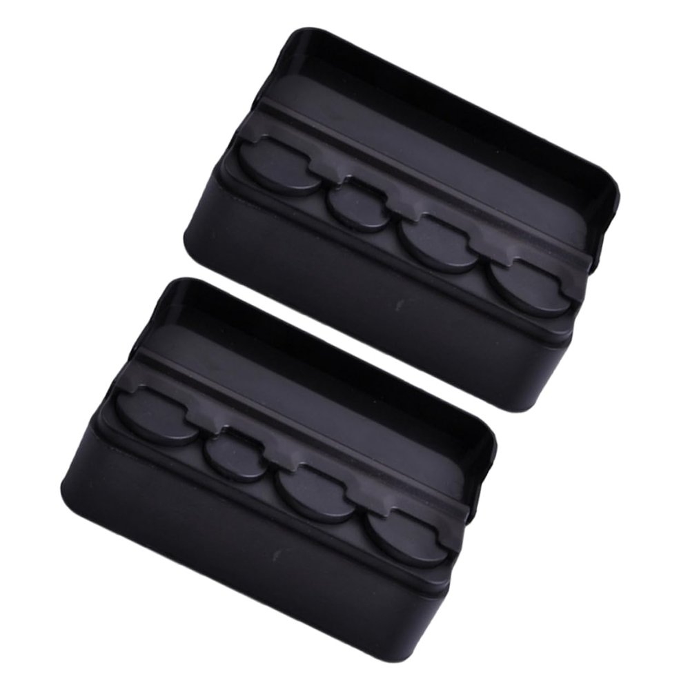 Angoily 2Pcs Holder Storage Box for Loose Change Coin Case Money Bank Holder for Vehicle