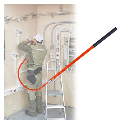 High Voltage Insulated Rescue Hook Commercial Body Rescue Hook 6 FT Insulated 3 5 10ft Long, 10kV 35kV 110kV 220kV High Voltage Electrical Lifeguard Pole Kit, Lightweight Electrocution Emergency Rescu