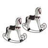 FELTECHELECTR Wooden Rocking Decor Horse Safe Stylish Desktop Adornment for Boys and Girls Adults view 1