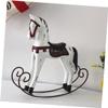 FELTECHELECTR Wooden Rocking Decor Horse Safe Stylish Desktop Adornment for Boys and Girls Adults view 3