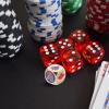 Abaodam 2pcs Heart Pattern Zinc Alloy Dice for Board Games and Tabletop Roleplaying Fair Rolling and Charming Design for Family Gatherings and Parties view 4