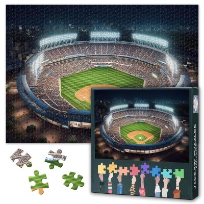 1000 Piece Puzzles for Adults, Jigsaw Puzzles, American Baseball Stadium Funny Challenging Puzzle, Great Gift for Family Friends, Finished Size is 27.5"x19.6"