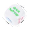 Abaodam 6pcs Acrylic Dice Drinking Game Party Dice for Bars Ktv Bachelorette Parties Easy to Learn Fun for Ages view 2