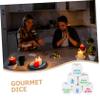 Abaodam 6pcs Acrylic Dice Drinking Game Party Dice for Bars Ktv Bachelorette Parties Easy to Learn Fun for Ages view 3