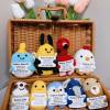 ailov 9 Pack Positive Crochet Animals, Mini Emotional Support Plush, Thank You Appreciation Gifts in Bulk for Teacher Coworkers Employee, Home Office Decor view 2