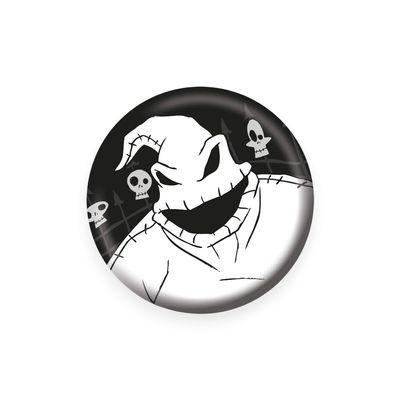 THE NIGHTMARE BEFORE CHRISTMAS (OOGIE BOOGIE) 25MM BADGE, 25mm, Metal
