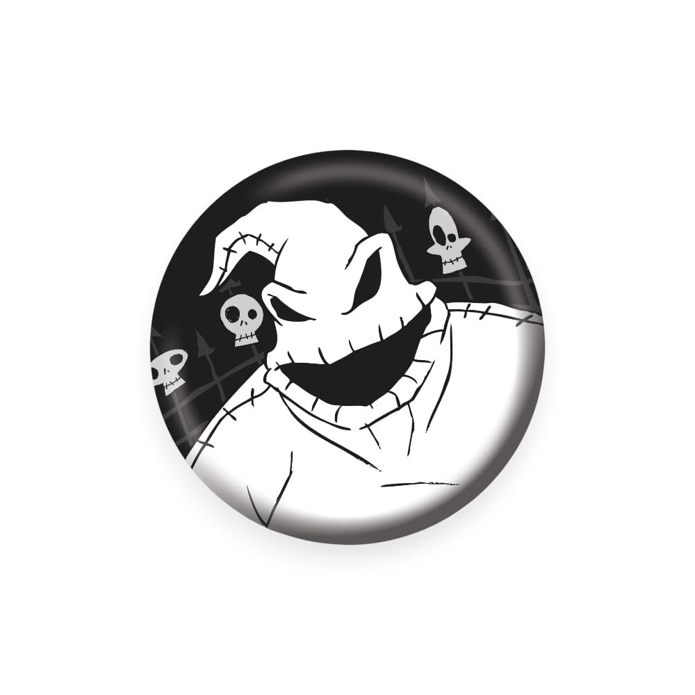 THE NIGHTMARE BEFORE CHRISTMAS (OOGIE BOOGIE) 25MM BADGE, 25mm, Metal